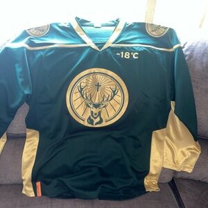 Jagermeister #56 Hockey Jersey Men's XL  Liquor Promo Item Green Brand New